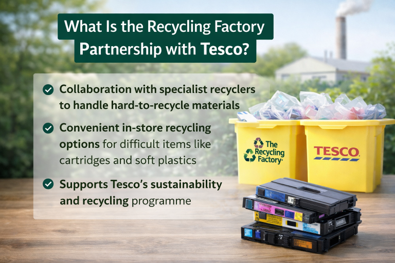 What Is the Recycling Factory Partnership with Tesco?