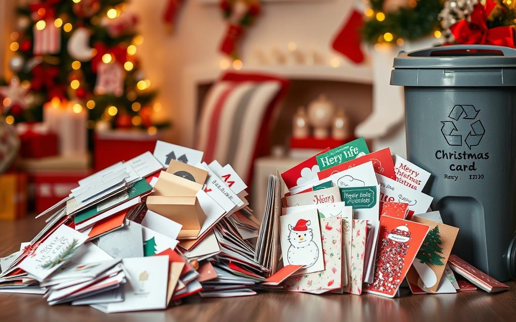 Recyclable Christmas Cards Sorting