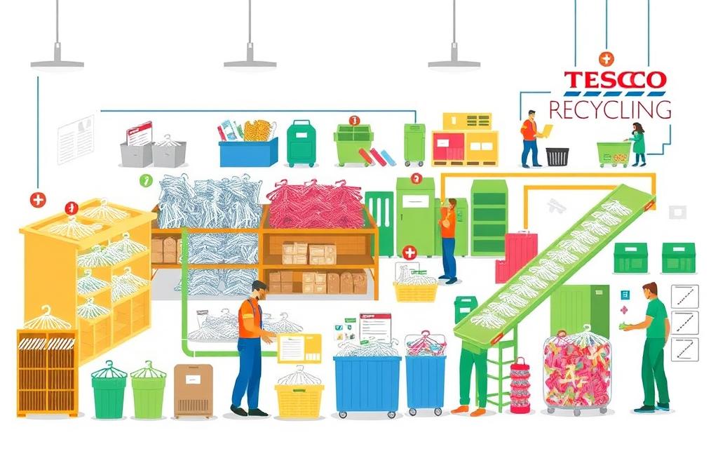 Tesco Hanger Recycling Process