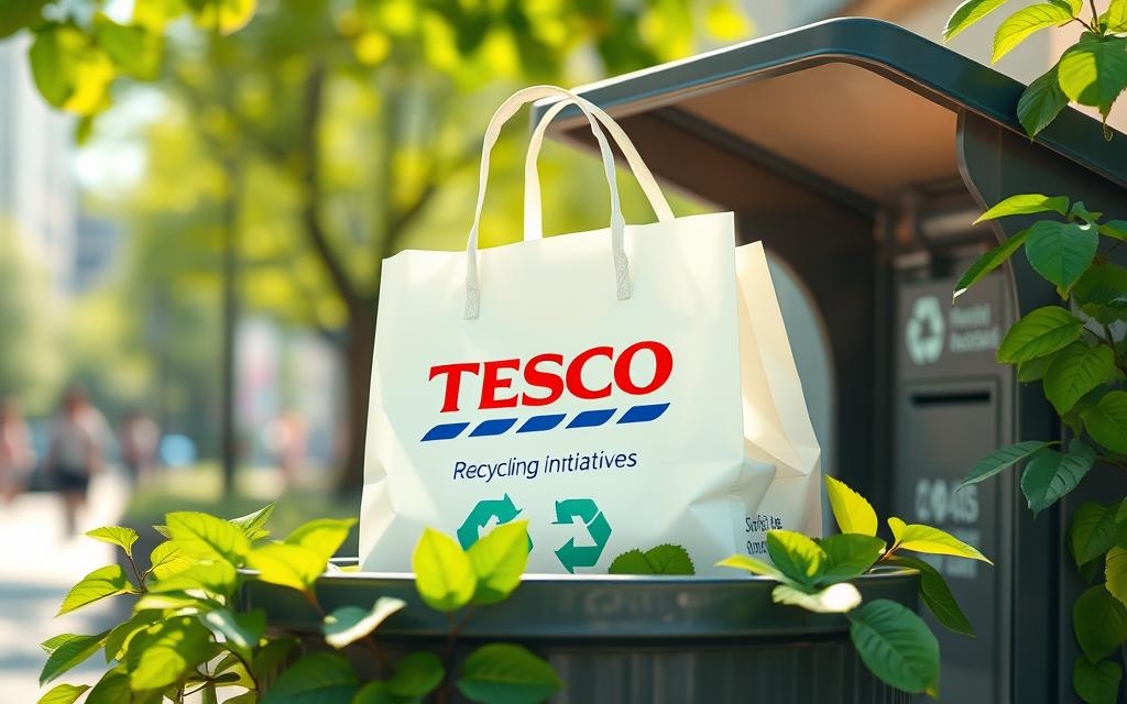 Tesco carrier bag recycling