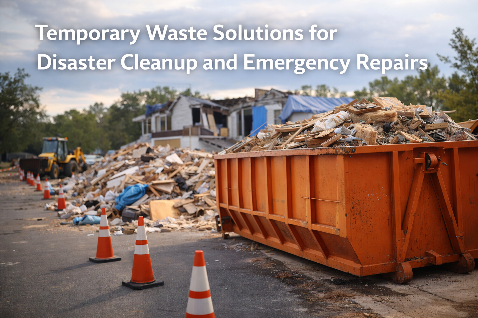 Temporary Waste Solutions for Disaster Cleanup and Emergency Repairs